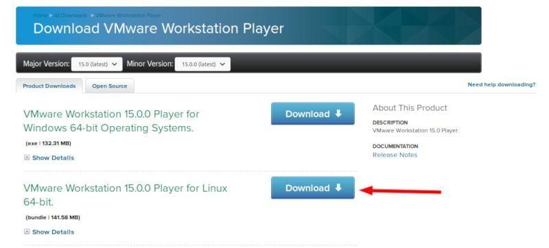 Linux系统安装Vmware虚拟机[VMware Workstation Player], MatrixInfo